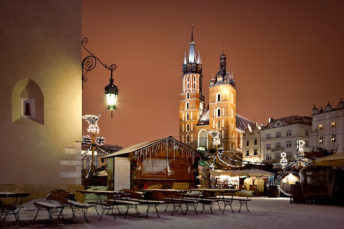 Достопримечательности Новый год в сердце Кракова
